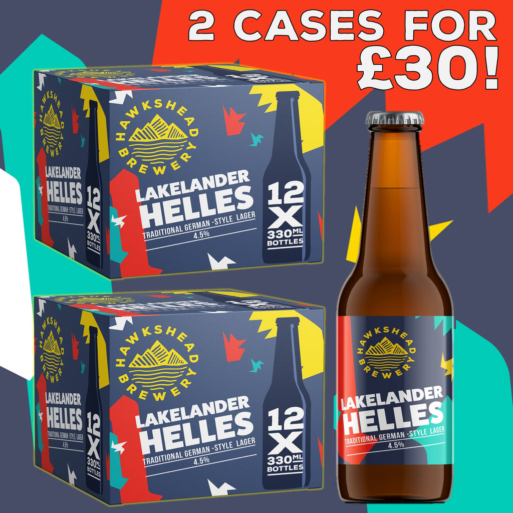Lakelander Helles - 2 x Cases (24x 330ML BOTTLES) FOR £30!