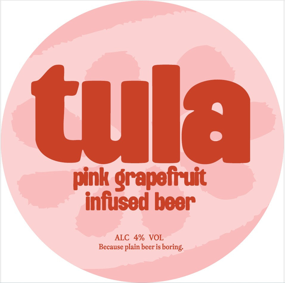 tula pink grapefruit infused beer (4%) 12x440ml Can Case