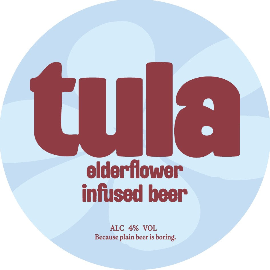 tula elderflower infused beer (4%) 12x440ml Can Case