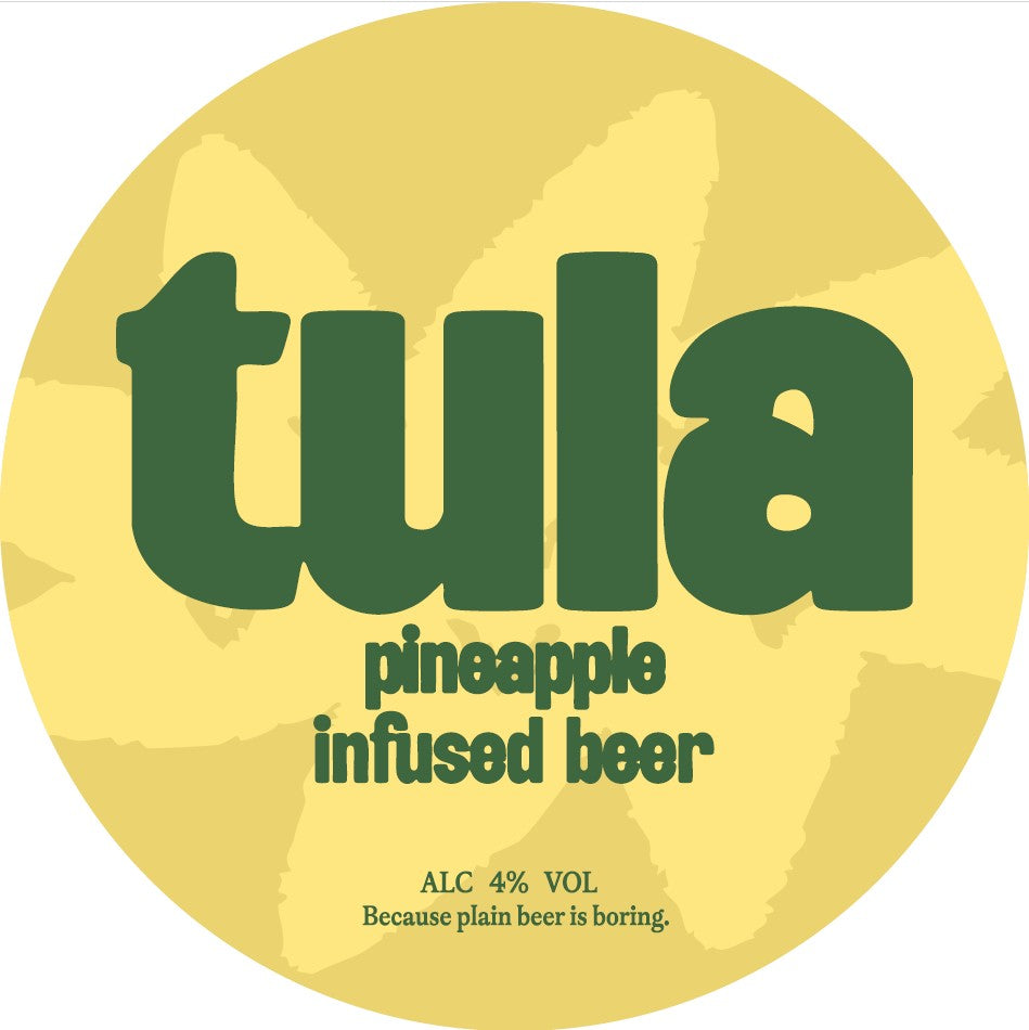 tula pineapple infused beer (4%) 12x440ml Can Case
