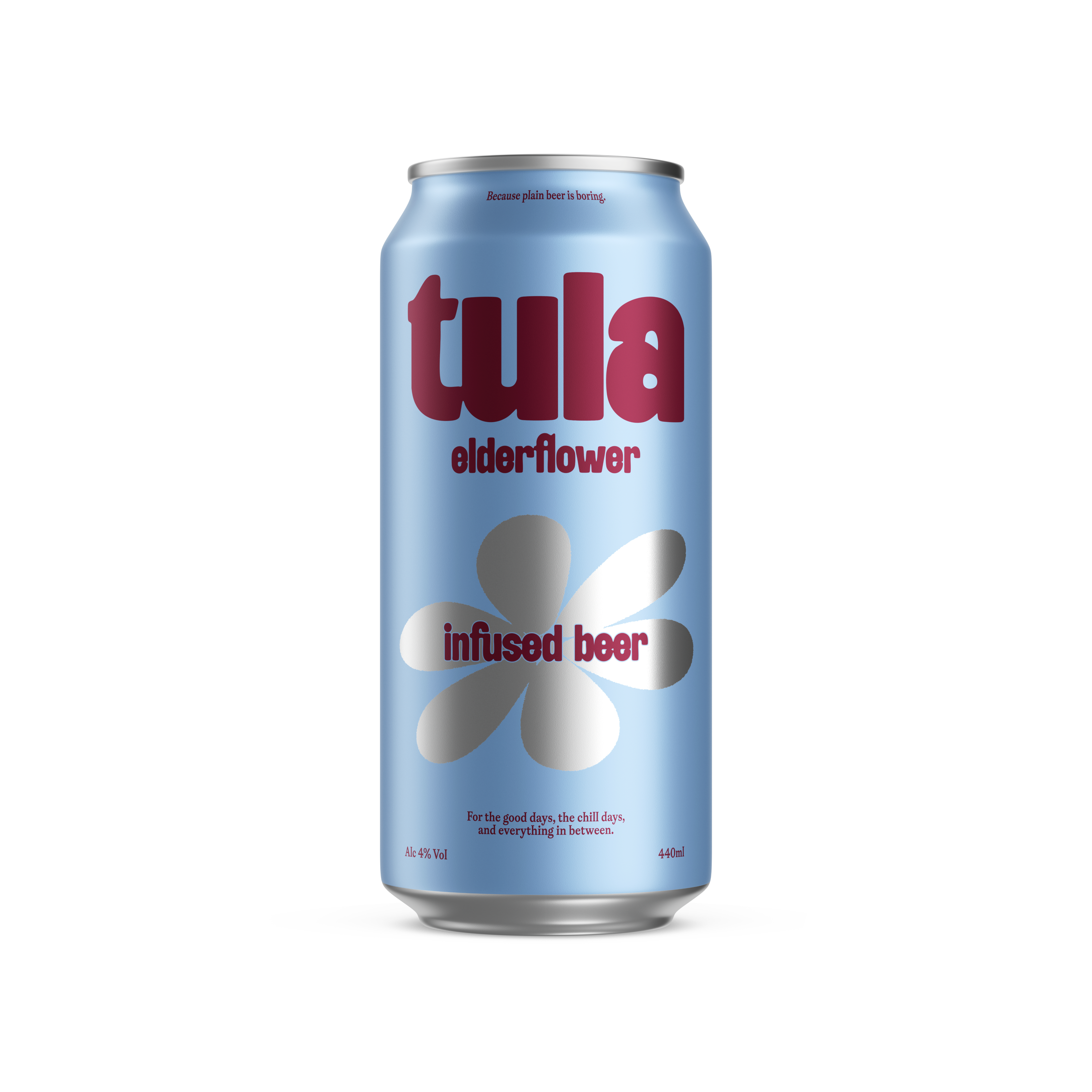 tula elderflower infused beer (4%) 12x440ml Can Case