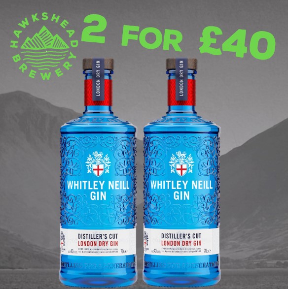 Hawkshead Brewery - 2 for £40  Whitley Neill Distillers Cut Gin 70cl