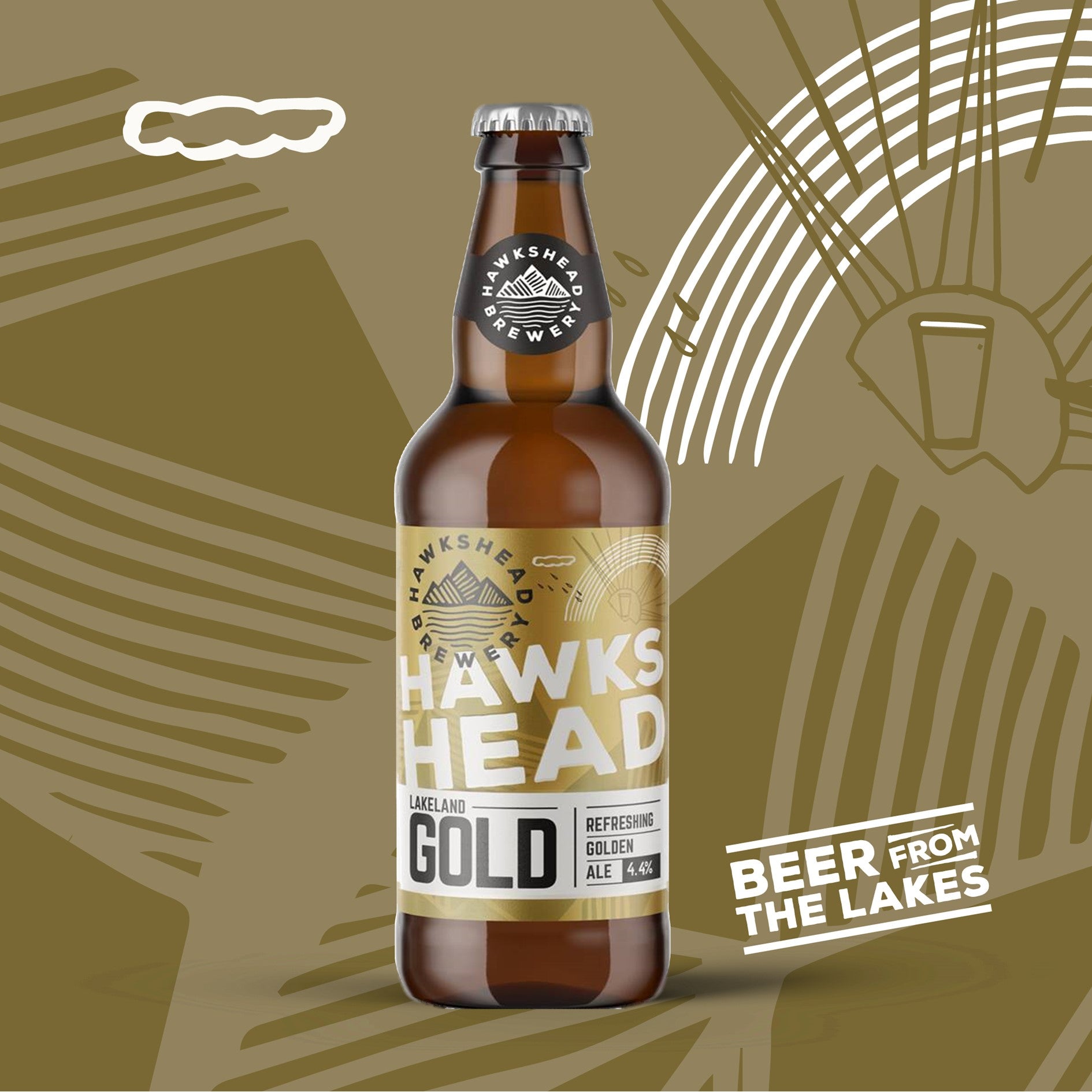 Hawkshead Brewery Lakeland Gold 8x500ml Bottles