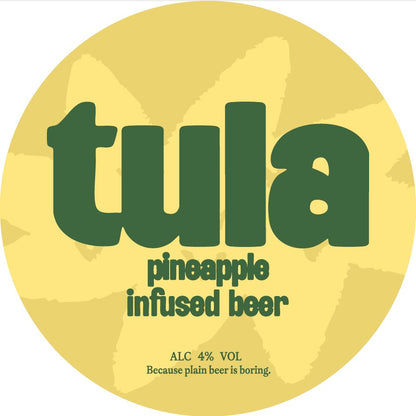 tula pineapple infused beer (4%) 12x440ml Can Case