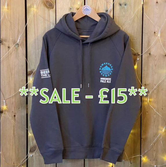 **SALE** Windermere Pale Ale Grey Hoodie - only £15
