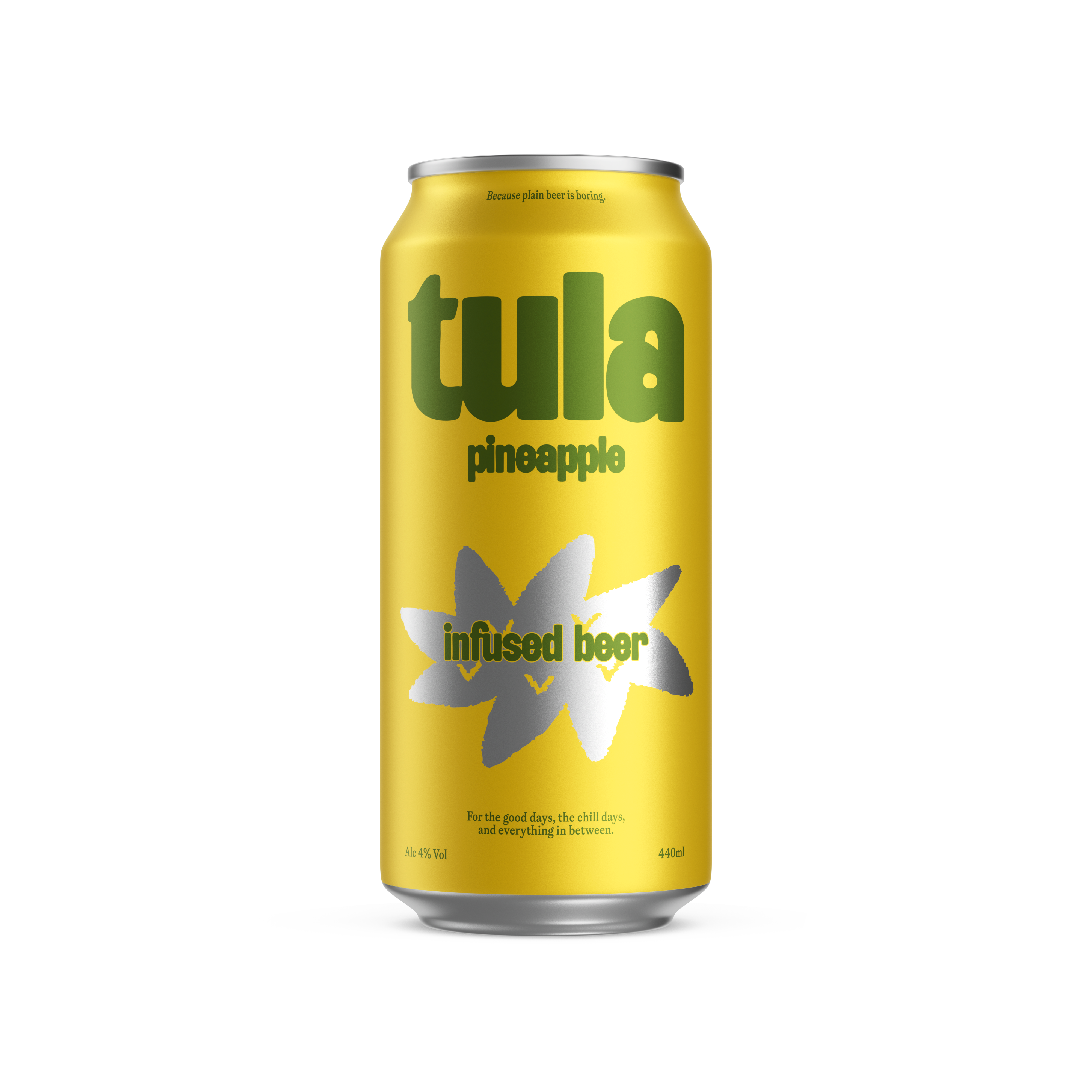 tula pineapple infused beer (4%) 12x440ml Can Case
