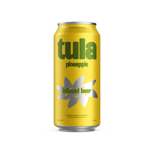 tula pineapple infused beer (4%) 12x440ml Can Case